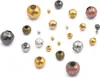 Metall Perlen Großlochperlen 4 mm, ca. 100 Stück, Náhled obrázku produktu 2