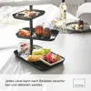 Yamazaki Etagere / Servierturm Tower - Schwarz - 3-stöckig Produktbild-Vorschau 11