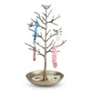 A jewelry tree stand with various bracelets and necklaces displayed on it, placed on a white background. Podgląd zdjęcia produktu
