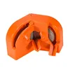 A close-up, isolated shot of an orange sharpening tool with gray grinding wheels. Podgląd zdjęcia produktu