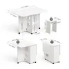 Mondeer Table à manger avec 4 tabourets Peu encombrante Voir les images du produit 4