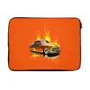 MuchoWow® Laptop Hülle 13 Zoll Auto - Flammen - Orange - Produktbild-Vorschau 1