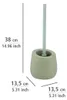 WENKO WC set Toaletní kartáče Držák na WC Set BADI Green Náhled obrázku produktu 4