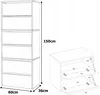 Diagrams showing the dimensions of a shoe cabinet. Produktbild-Vorschau