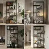 Bücherregal 190 x 80 x 35 cm | 6 offene Einlegeböden | Produktbild-Vorschau 4