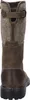 The back view of a brown leather and felt boot. Produktbild-Vorschau