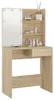 Tavolino con LED Rovere Sonoma 74,5x40x141 cm Materiale a Anteprima dell’immagine prodotto 3