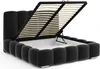 FURMEB GLAMOUR Polsterbett Bett mit Bettkasten Plsch Produktbild-Vorschau 4