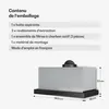 Klarstein Velaire Hotte Aspirante 60cm, Hotte à Tiroir Voir les images du produit 8