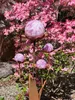 Edelrost Glasblume Ferrum, rosa-lila Kugeln Produktbild-Vorschau 1