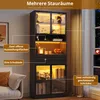 Merax Vitrine 2er mit LED-Beleuchtung per App, Produktbild-Vorschau 9