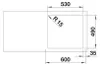 Spüle Blanco SUPRA 500-IF/A 54 x 50 cm edelstahl 526354 Produktbild-Vorschau 4