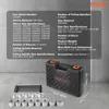 A product information graphic with a product case and components shown below. Produktbild-Vorschau