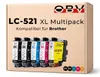 Brother LC-521 kompatible Druckerpatronen 5er Set - Produktbild-Vorschau 1