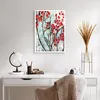 Poster - Poster ohne Rahmen - Rot Blätter Zweige - 50x70 cm Produktbild-Vorschau 5