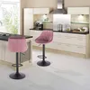 Tabouret de bar design Berlo - Avec dossier - Velours - Voir les images du produit 2