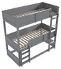 Dreibett Etagenbett 90 x 200 cm, modulares Kinderbett mit 3 Produktbild-Vorschau 10