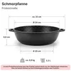 24 cm Schmorpfanne Bräter Bratpfanne Servierpfanne Produktbild-Vorschau 2