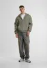 Hommes Urban Classics Fluffy Zip Hoody paleolive - XS Voir les images du produit 14