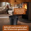 BLACK OAK Ascheeimer FOGO 10L – Schwarz mit Deckel, Produktbild-Vorschau 7
