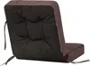 A brown tufted cushion for a garden swing or bench, shown from the back. Náhled obrázku produktu