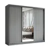 AX LIVING Cabinio Kleiderschrank Grau Weiß mit Spiegel 240 Produktbild-Vorschau 1