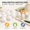 50 sztuk plastikowych jajek – białe jajka z tworzywa Podgląd zdjęcia produktu 4