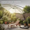 ML-Design Ampelschirm Ø 300 cm Beige Alu Sonnenschirm mit Produktbild-Vorschau 7