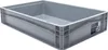 A gray plastic Eurobox is shown from a slightly elevated side angle against a white background. Produktbild-Vorschau