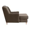XXL Sessel Karil Bezug Veloursstoff Buche natur / sahara Produktbild-Vorschau 2