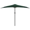vidaXL Balkon-Sonnenschirm mit Alu-Mast Grün 300x155 cm Produktbild-Vorschau 4