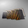 Bild auf Leinwand - Leinwandbild - 5 Teile - Blatt golden Produktbild-Vorschau 2