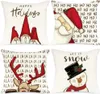 Weihnachts-Kissenbezüge 4 Stück Weiß 40 x 40 cm Produktbild-Vorschau 1
