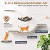 Modulares Katzen Kletterwand Set - aus Birkenholz | 5-in-1 Produktbild-Vorschau 2