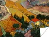 MuchoWow® Poster Landschaft mit einem Haus und einem Produktbild-Vorschau 1