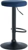 2er Set Barhocker Ponte Samt schwarz - blau Produktbild-Vorschau 5
