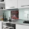 Küchenrückwand Spritzschutz Glas mit Motiv Blütenweg 40 x Produktbild-Vorschau 2