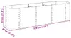 vidaXL Garten-Hochbeet 320x80x81 cm Verzinkter Stahl Grau Produktbild-Vorschau 7