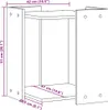 vidaXL Katzenklo Schwarz 42x42x51 cm Holzwerkstoff Produktbild-Vorschau 12