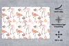 MuchoWow® Schreibtischunterlage Muster - Flamingo - Blumen Produktbild-Vorschau 3