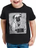 style3 Pug Tattoo T-Shirt Kinder mops hund gangster rock Produktbild-Vorschau 1