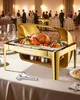 VEVOR Chafing Dish Set Speisenwärmer Edelstahl mit Pfannen Produktbild-Vorschau 1