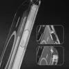 Close-up shots of a clear phone case, highlighting its texture and button covers. Produktbild-Vorschau