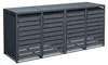 Westmann Metall Mülltonnenbox 4er Kubus 4x240 L Anthrazit Produktbild-Vorschau 1
