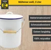 KARL KRÜGER cestino 3l con coperchio smaltato bianco Anteprima dell’immagine prodotto 5
