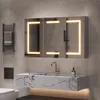 Zrkadlová skrinka do kúpeľne, rozmer 100,4 x 60 cm, s LED Náhľad obrázku produktu 1