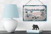 Blechschild Spruch 18x12cm Hundebekloppt aber Glücklich Produktbild-Vorschau 4