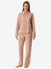 Schiesser dames pyjama, lange model, maat 40, terracotta Productafbeelding-voorbeeld 16
