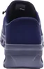 The back view of a blue athletic shoe. Voir les images du produit