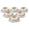 BRICARD BARLES KAFFEE SET | WEIß-TAUPE 12-TEILIG Produktbild-Vorschau 1
